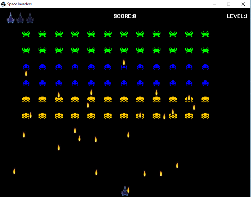 Space invaders game